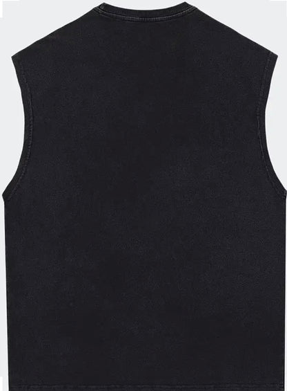 Débardeur style Homme avec impression d'images et de mots motivants